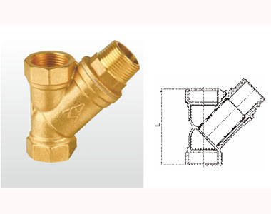 J9集团黄铜过滤器606A 结构图